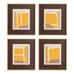 Quadro Pintura Abstrata 4/M 44 X 50 Cm (4 unidades)