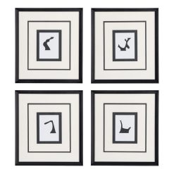 Quadro Pintura Abstrata 4/M 44 X 50 Cm (4 unidades)