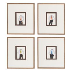 Quadro Pintura Homens 4/M 44 X 50 Cm (4 unidades)