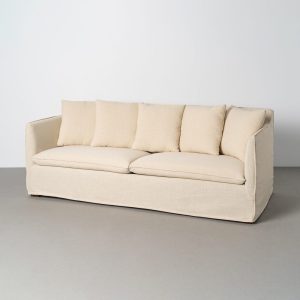 Sofá de quarto Tcido bege