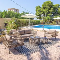 Alternative view of Sofá de vime de aço Ariki 161 x 84 x 67 cm