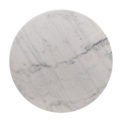 Tampo de Mesa redonda em mármore branco