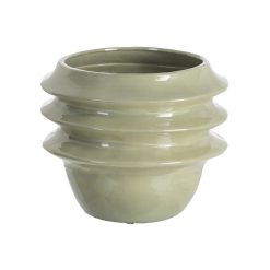 Vaso de flores decorativo em cerâmica turquesa