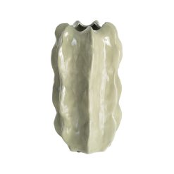 Vaso decorativo de cerâmica turquesa