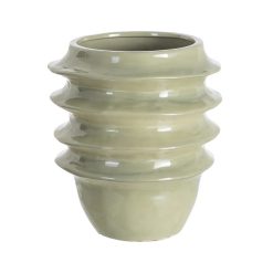 Vaso decorativo de cerâmica turquesa