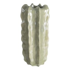 Vaso decorativo de cerâmica turquesa