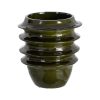 Vaso decorativo de cerâmica verde