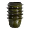 Vaso decorativo de cerâmica verde