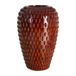 Vaso decorativo em cerâmica terracota