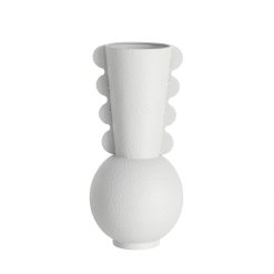 Vidro metálico bege 18 x 18 x 38