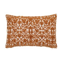 Almofada Branco-Ocre Algodão / Poliéster 40 X 60 Cm (2 Unidades)