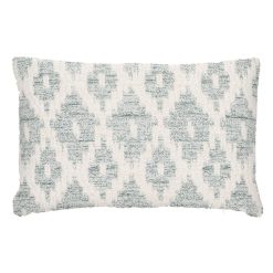 Alternative view of Almofada Branco-Verde Algodão Decoração 40 X 60 Cm (2 Unidades)