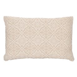 Almofada Creme Algodão Decoração 40 X 60 Cm (2 Unidades)