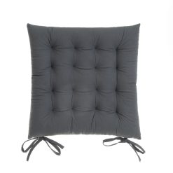 Almofada De Cadeira Faux Cotton Velvet 40 X 7 X 40 Cm (4 Unidades)