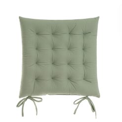 Almofada De Cadeira Faux Cotton Velvet 40 X 7 X 40 Cm (4 Unidades)