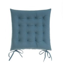 Almofada De Cadeira Faux Cotton Velvet 40 X 7 X 40 Cm (4 Unidades)