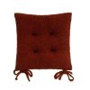 Almofada De Cadeira Sherpa Bouclé 40 X 7 X 40 Cm (4 Unidades)
