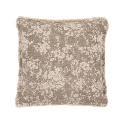 Almofada Flores Bege Escuro 45 X 45 Cm (2 Unidades)