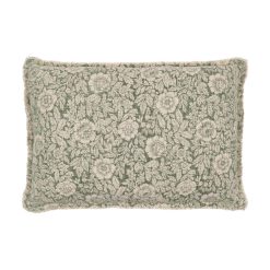 Almofada Flores Bege Escuro 60 X 40 Cm (2 Unidades)