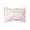 Almofada Listras Bege Algodão 50 X 30 Cm (2 Unidades)