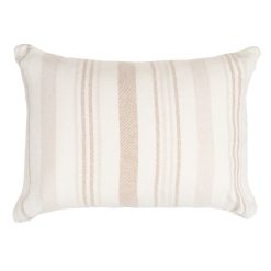 Almofada Listras Bege-Castanho 70 X 50 Cm (2 Unidades)