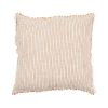 Almofada Listras Terra Viscosa / Linho 50 X 50 Cm (2 Unidades)