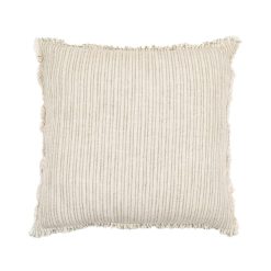 Almofada Listras Verde Viscosa / Linho 50 X 50 Cm (2 Unidades)