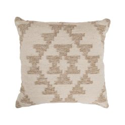 Almofada Natural Branco Lã-Algodão 45 X 45 Cm