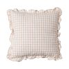 Almofada Quadros Bege Algodão 43 X 43 Cm (2 Unidades)