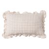 Almofada Quadros Bege Algodão 50 X 30 Cm (2 Unidades)