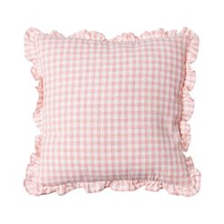 Almofada Quadros Rosa Algodão 43 X 43 Cm (2 Unidades)