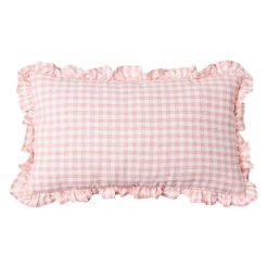 Almofada Quadros Rosa Algodão 50 X 30 Cm (2 Unidades)