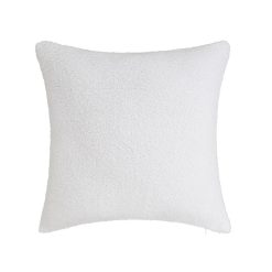 Almofada Sherpa Bouclé Poliéster Branco 45 X 45 Cm (2 Unidades)