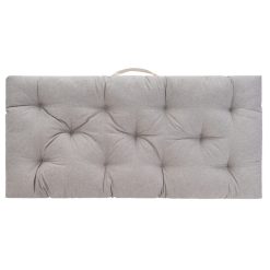 Almofada Solo Cinza Brilhante 120 X 60 X 9 Cm (2 Unidades)