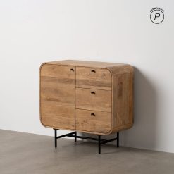 Armário Natural Madeira Mango 80 X 40 X 80 Cm