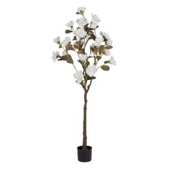 Árvore Magnólia Branco Pvc Jardins 170 Cm
