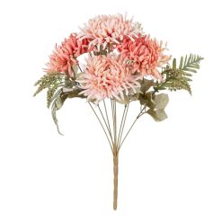 Bouquet Crisântemo Rosa Pvc-Tecido 39 Cm (6 unidades)