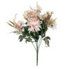 Bouquet Crisântemo Rosa Pvc-Tecido 52 Cm (6 unidades)