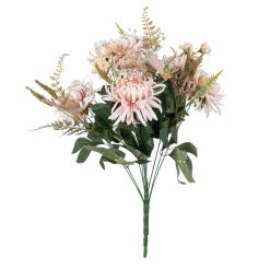 Bouquet Crisântemo Rosa Pvc-Tecido 52 Cm (6 unidades)