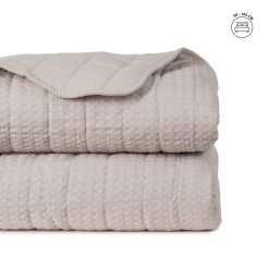 Colcha Bege Poliester Quarto 180 X 260 Cm