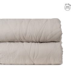 Colcha Bege Poliester Quarto 240 X 260 Cm