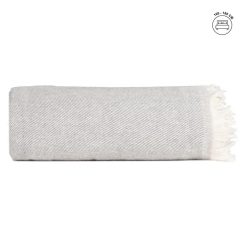 Colcha Cinza De Pérola Algodão 280 X 260 Cm