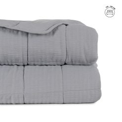 Colcha Cinza Poliester Quarto 270 X 280 Cm