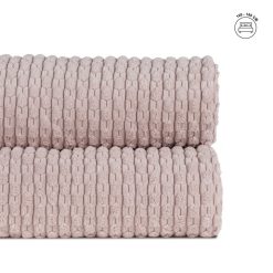 Colcha Rosa Poliester Têxtil/Casa 270 X 260 Cm