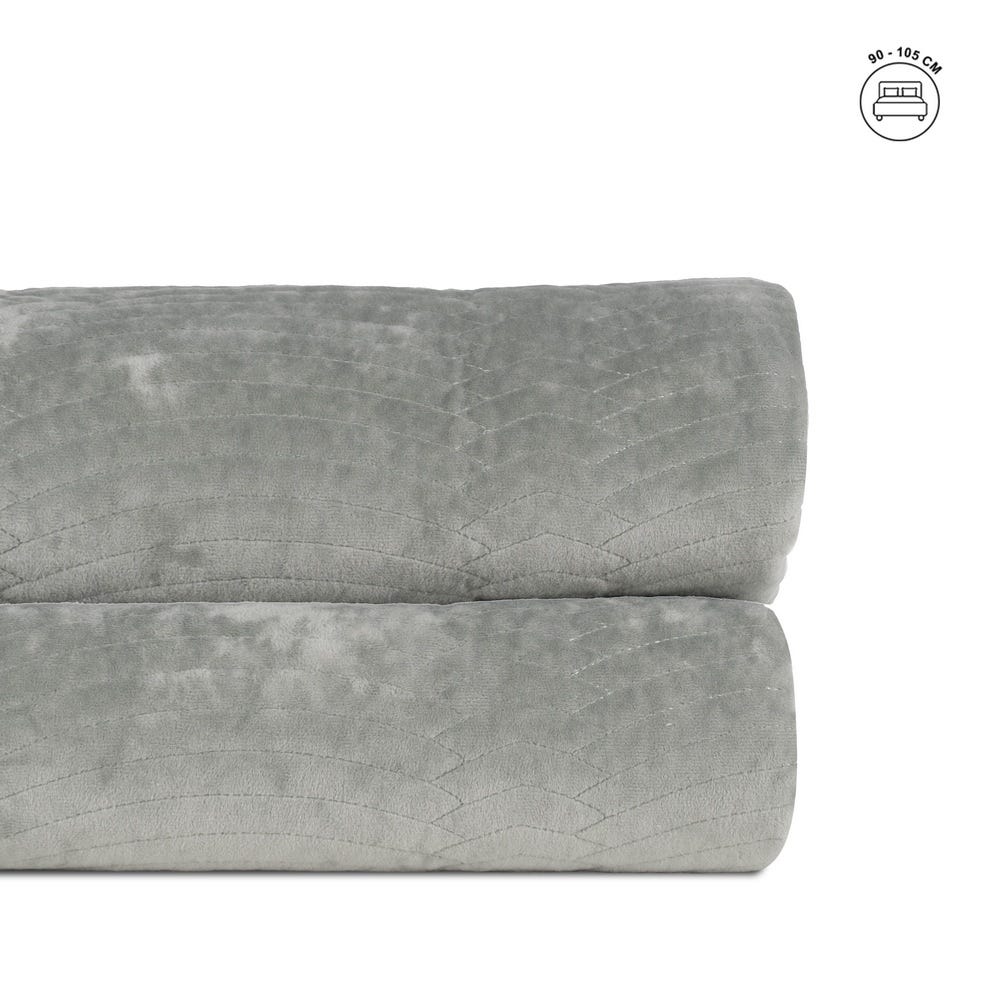 Colcha Verde Poliester Têxtil/Casa 180 X 260 Cm