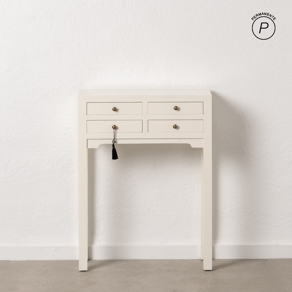 Consola Branco de Madeira 63 X 26 X 85 Cm