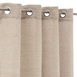 Cortina Faux Cotton Tingido Cuadrille 140 X 260 Cm (2 Unidades)