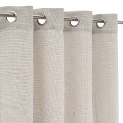 Cortina Faux Cotton Tingido Cuadrille 140 X 260 Cm (2 Unidades)