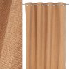 Cortina Faux Linen Opaca Natura Canela 140 X 260 Cm (2 Unidades)