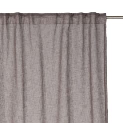Cortina Taupe Poliester Decoração 140 X 260 Cm (2 Unidades)